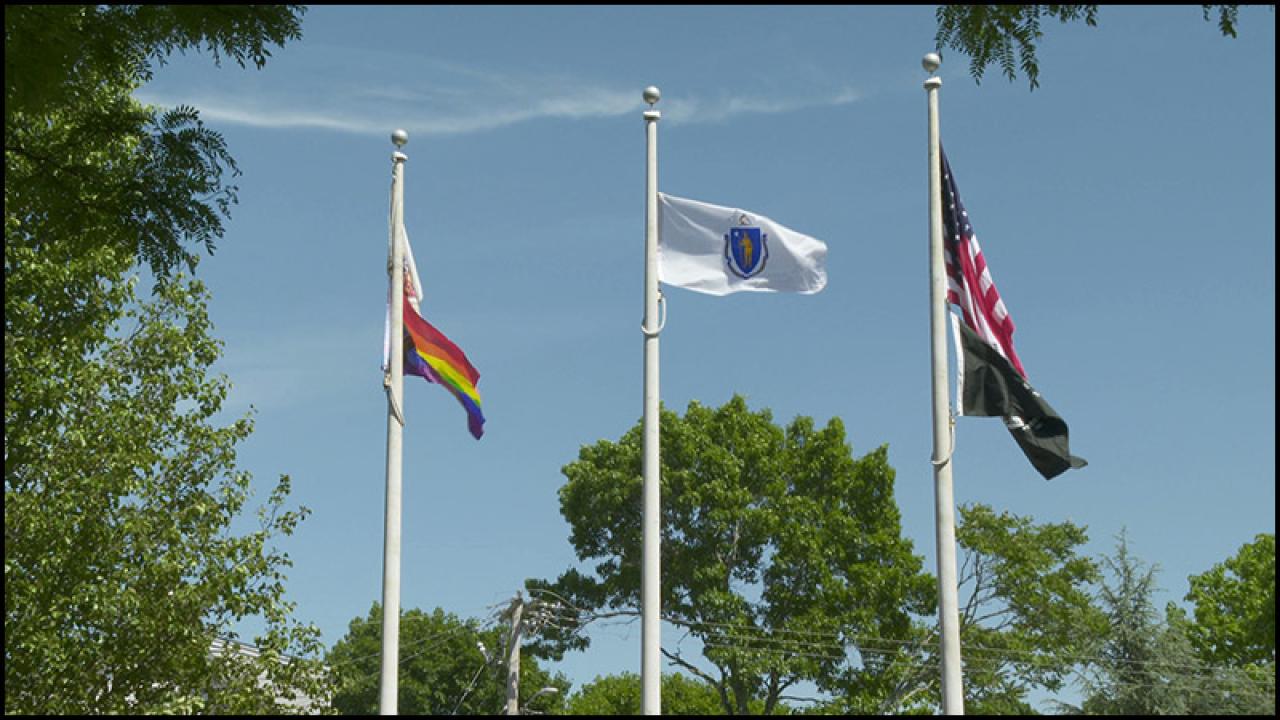 Attleboro Pride Flag Raising DoubleACS